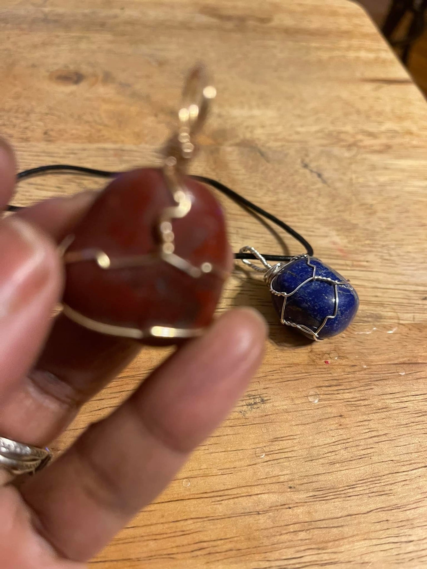 Brown Jade Pendant Necklace