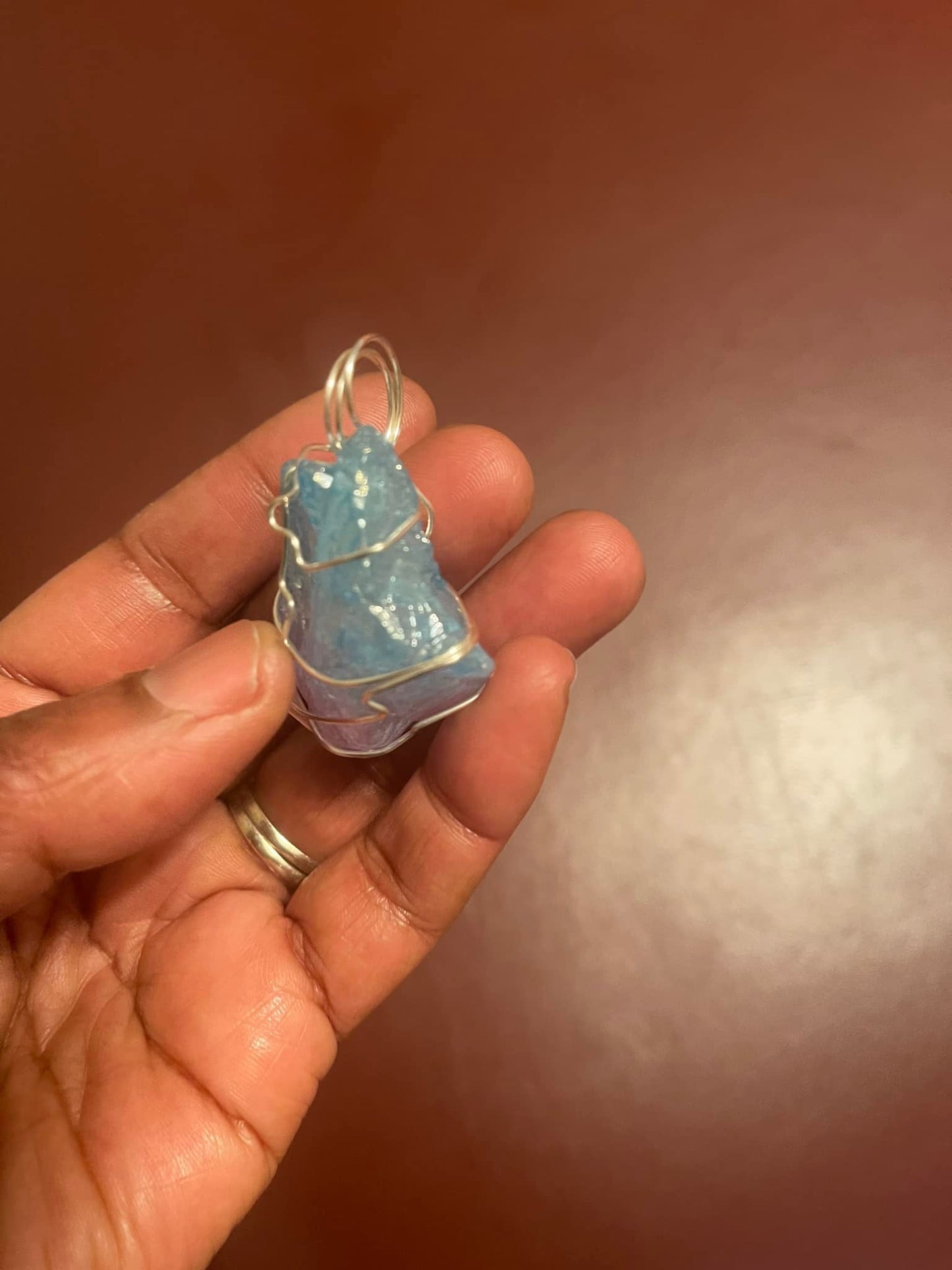 Rainbow Moonstone Pendant Necklace