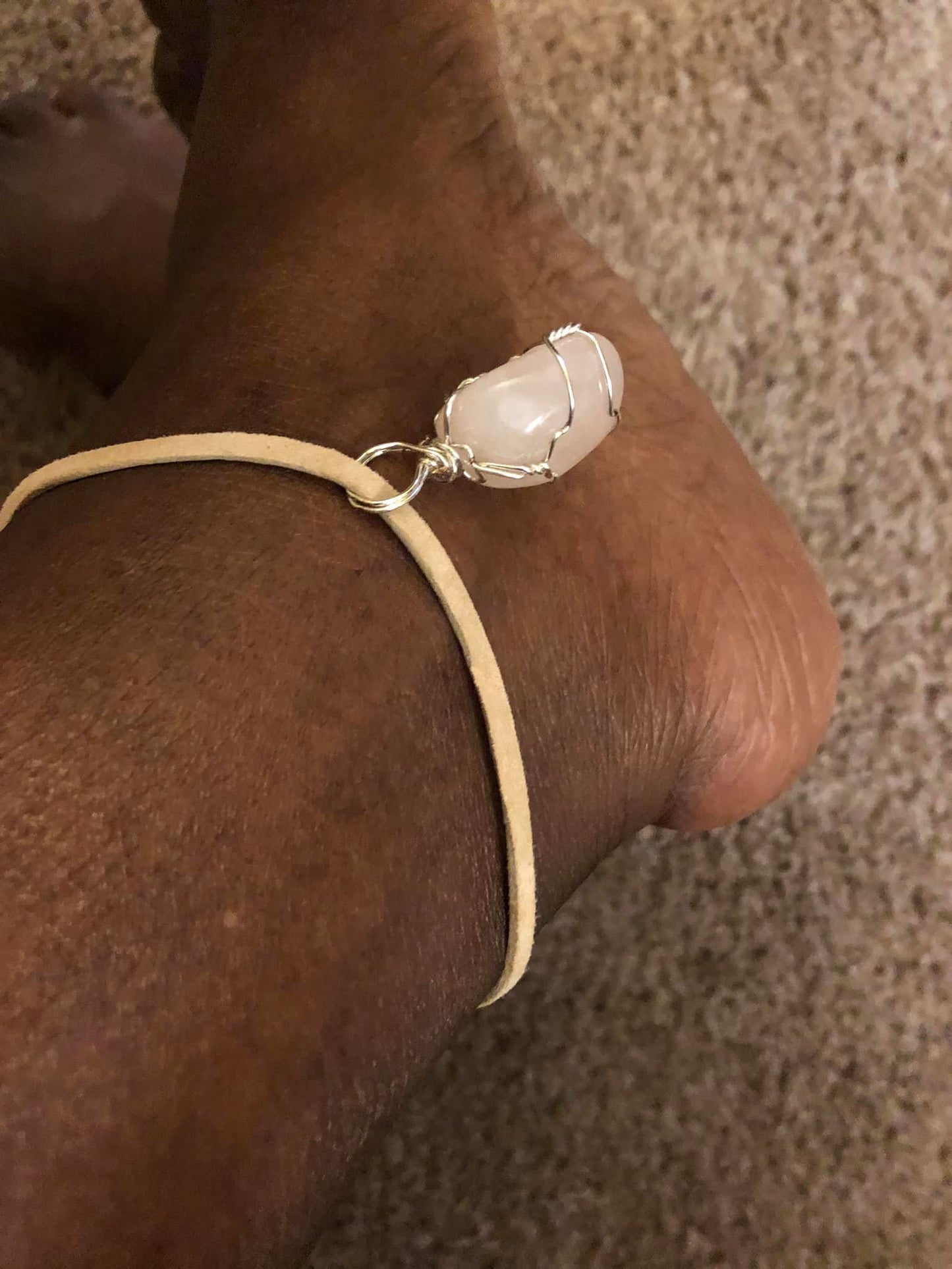 Rose Quartz Ankle Bracelet