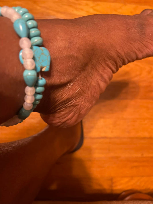 Rose Quartz / Turquoise