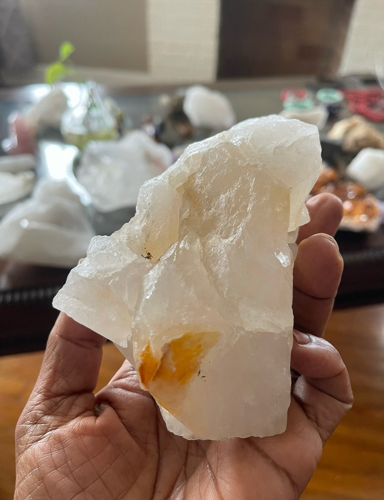 Quartz Mix with Citrine Crystal